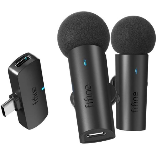 Мікрофон петличний, бездротовий Fifine M8