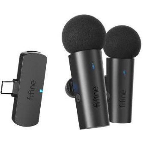 Мікрофон петличний, бездротовий Fifine M8