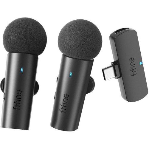 Мікрофон петличний, бездротовий Fifine M8
