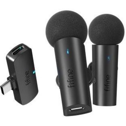 Мікрофон петличний, бездротовий Fifine M8