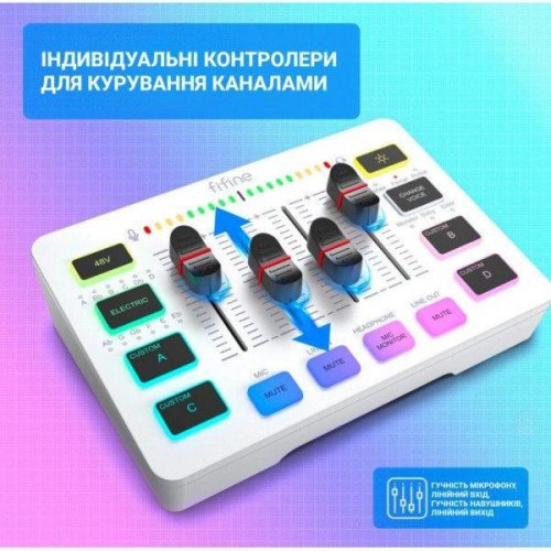 Аудіомікшер Fifine SC3W