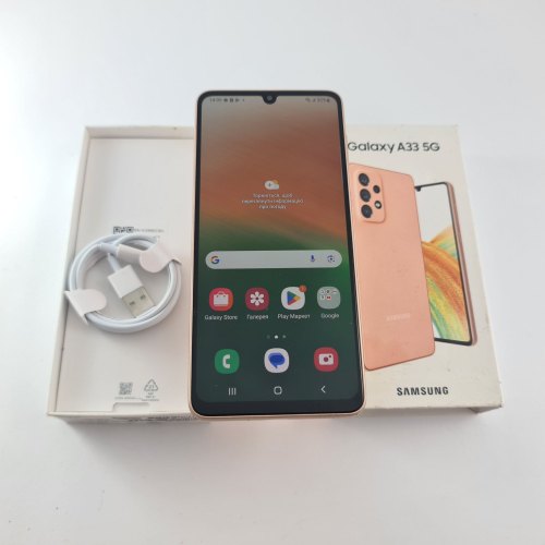 Смартфон Samsung Galaxy A33 5G (A336B) 128Gb Orange (SM-A336BZOGSEK) USED **