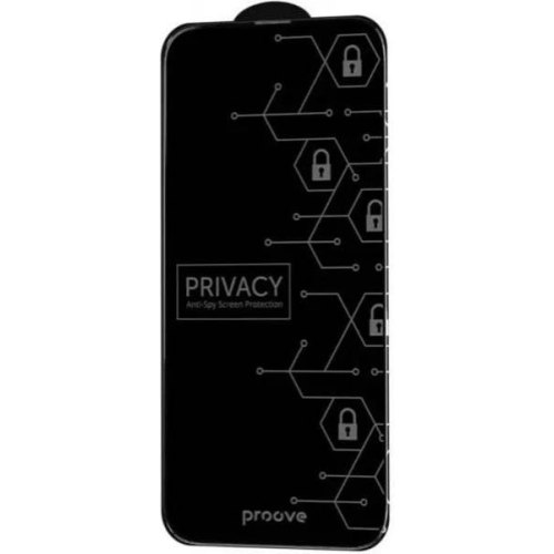 Захисне скло для смартфона Proove Privacy, для Apple iPhone 16 Pro Max, Black (PGPPRI16PM01)
