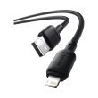 Кабель Baseus Silky Series Fast Charging, USB Type-A to Lightning, 2.4A, 2м, Black (P10377702113-01)