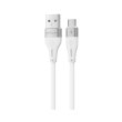 Кабель Proove Soft Silicone, USB Type-A to Micro USB, 2.4A, 1м, White (CCSO20001302)