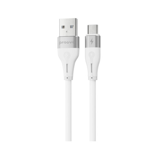 Кабель Proove Soft Silicone, USB Type-A to Micro USB, 2.4A, 1м, White (CCSO20001302)