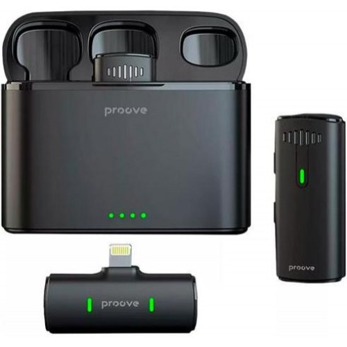 Мікрофон бездротовий, петличний Proove Demo, Lightning, Black (PMDM00010102)