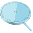 Бездротовий зарядний пристрій Baseus Simple Mini3 Magnetic Wireless Charger, 15W, Blue (CCJJ040303)