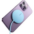 Бездротовий зарядний пристрій Baseus Simple Mini3 Magnetic Wireless Charger, 15W, Blue (CCJJ040303)