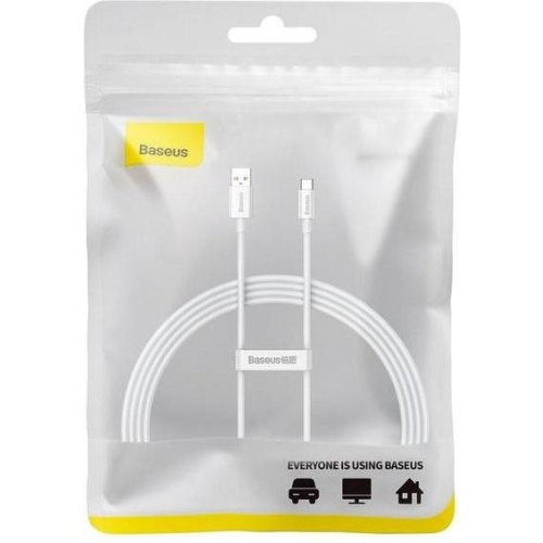 Кабель Baseus Superior Series Fast Charging Data, USB Type-A to USB Type-C, 100W, 1.5м, White (P10320102214-02)