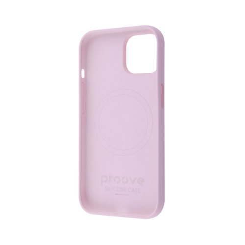 Чохол Proove Silicone Case with Magnetic Ring, для Apple iPhone 14, Chalk Pink (PCSMIP140020)