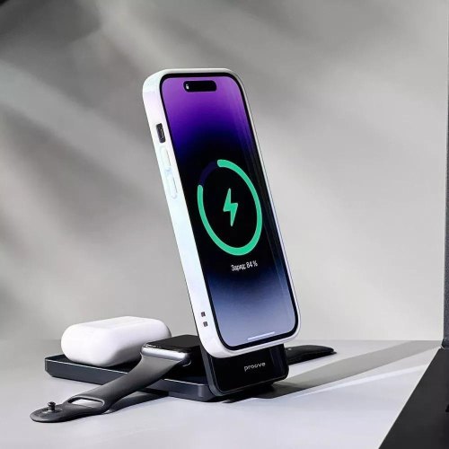 Бездротовий зарядний пристрій Proove Metal Edge 3 in 1, Gray (WSME15010003)