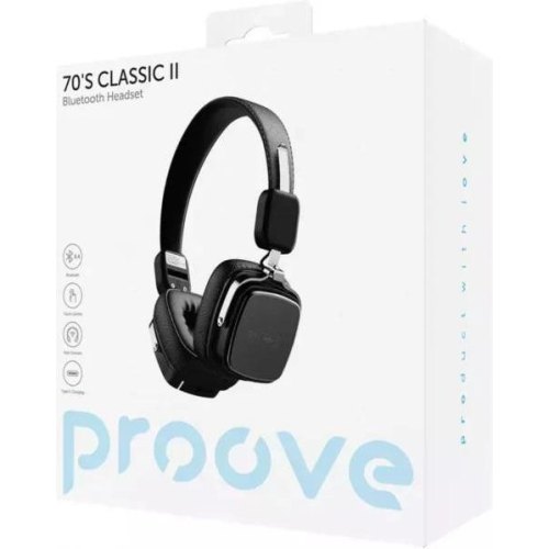 Навушники бездротові Proove 70's Classic II, Black (HPCL20010001)