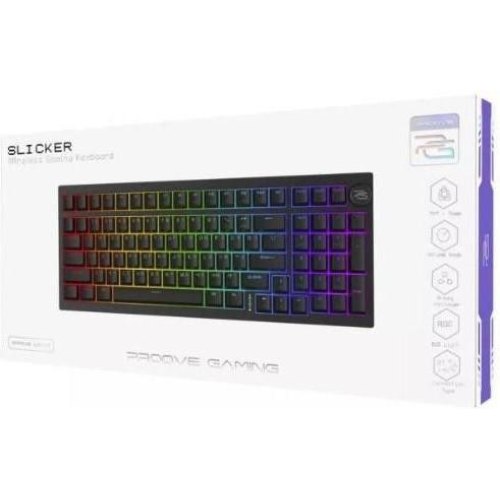 Клавіатура бездротова Proove Gaming Slicker (Ukraine Layout), Black (WKSL00022401)