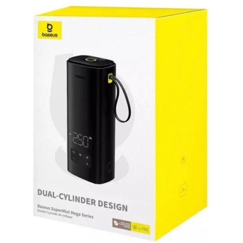 Автомобільний насос Baseus SuperMini Mega Series, Black (C11123202111-00)