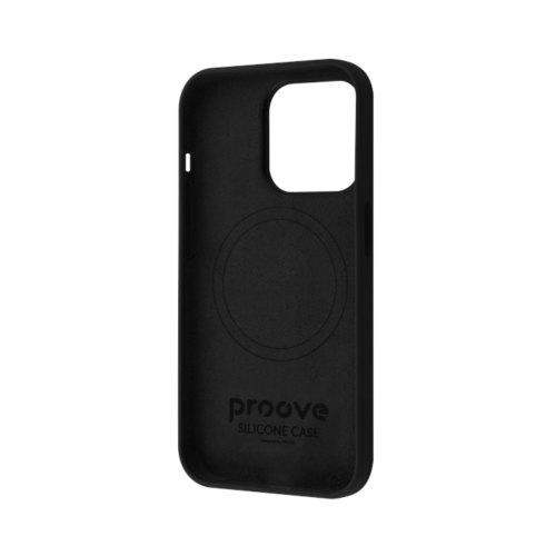 Чохол Proove Silicone Case with Magnetic Ring, для Apple iPhone 14 Pro, Black (PCSMIP14P002)