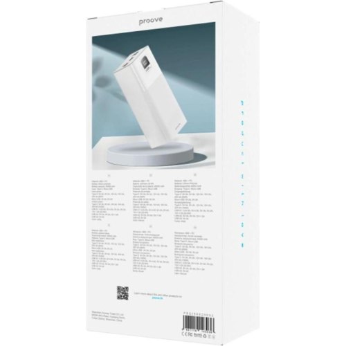 Зовнішній акумулятор Powerbank Proove Giant, 100W, 40000mAh, White (PBGI99320002)