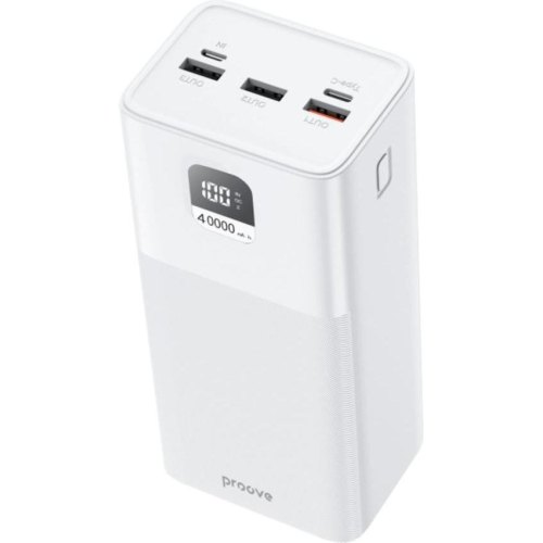 Зовнішній акумулятор Powerbank Proove Giant, 100W, 40000mAh, White (PBGI99320002)