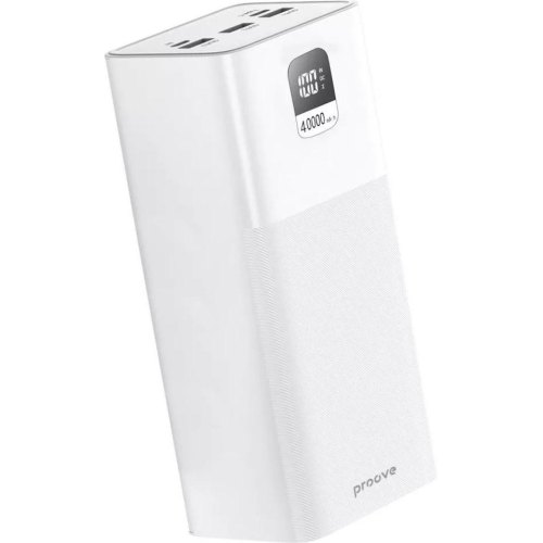 Зовнішній акумулятор Powerbank Proove Giant, 100W, 40000mAh, White (PBGI99320002)