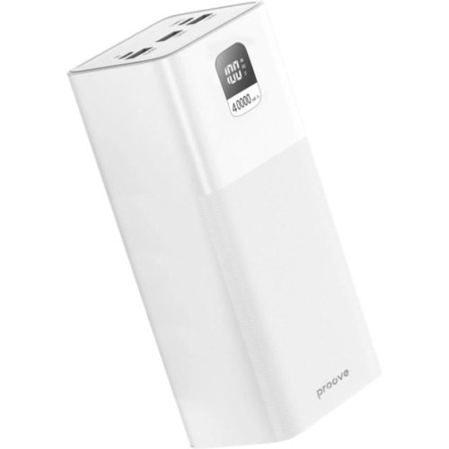 Зовнішній акумулятор Powerbank Proove Giant, 100W, 40000mAh, White (PBGI99320002)