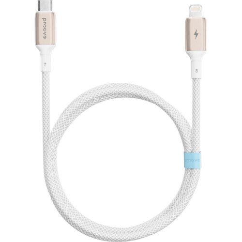 Кабель Proove Dense Metal, USB Type-C to Lightning, 27W, 1м, White (CCDM27002102)
