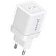Мережевий зарядний пристрій Proove Pure GaN Max, 2xUSB Type-C, 67W, White (WCPU67022202)