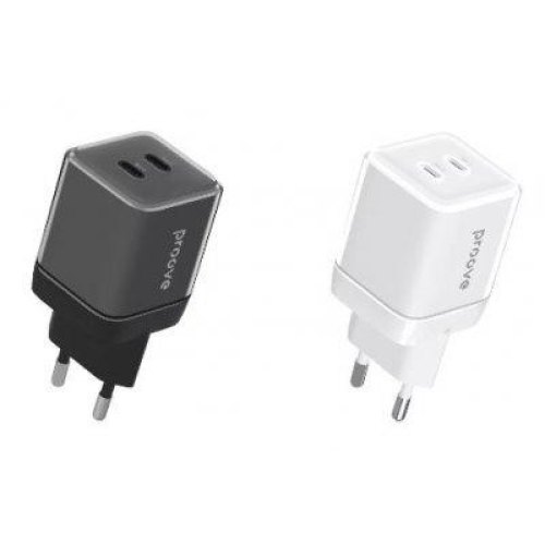 Мережевий зарядний пристрій Proove Pure GaN Max, 2xUSB Type-C, 67W, White (WCPU67022202)