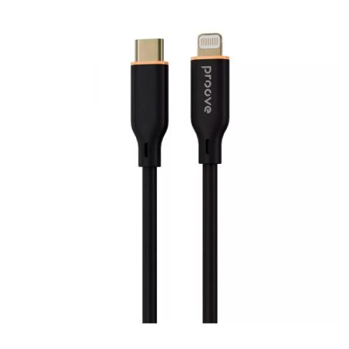 Кабель Proove Jelly Silicone, USB Type-C to Lightning, 27W, 1м, Black (CCJS27002101)
