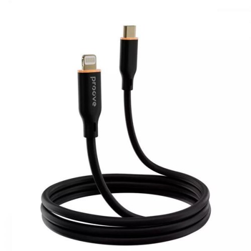 Кабель Proove Jelly Silicone, USB Type-C to Lightning, 27W, 1м, Black (CCJS27002101)