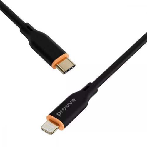 Кабель Proove Jelly Silicone, USB Type-C to Lightning, 27W, 1м, Black (CCJS27002101)