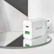 Мережевий зарядний пристрій Proove Rapid, USB Type-C/USB Type-A, 20W, White (WCRP20110002)