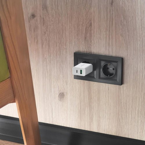 Мережевий зарядний пристрій Proove Rapid, USB Type-C/USB Type-A, 20W, White (WCRP20110002)