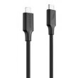 Кабель Proove Striped Silicone, USB Type-C to Lightning, 1м, Black (CCSS00002101)