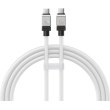 Кабель Baseus CoolPlay Series Fast Charging, USB Type-C to USB Type-C, 100W, 1м, White (CAKW000202)
