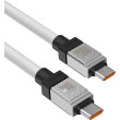 Кабель Baseus CoolPlay Series Fast Charging, USB Type-C to USB Type-C, 100W, 1м, White (CAKW000202)