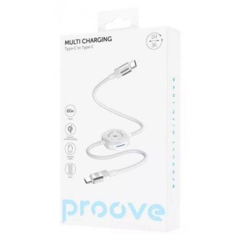 Кабель Proove Multi Charging, USB Type-C to USB Type-C, 60W, White (CCMT27002101)