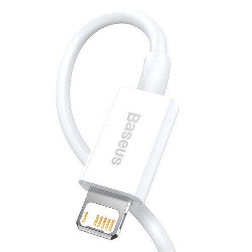 Кабель Baseus Superior Series Fast Charging, USB Type-A to Lightning, 2.4A, 0.25м, White (CALYS-02)