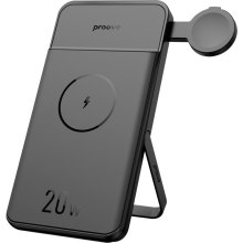 Зовнішній акумулятор Powerbank з бездротовою зарядкою Proove Power Stand 2 in 1, 20W, 10000mAh, Black (PBPS20030001)