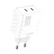 Мережевий зарядний пристрій Proove Speed Surge GaN, 2xUSB Type-C, 35W, White (WCSS30020002)