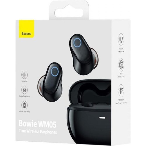 Навушники бездротові TWS Baseus Bowie WM05, White (NGTW200002)