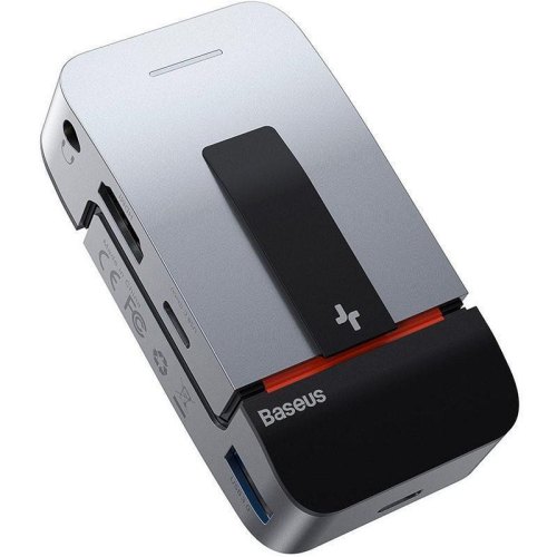 USB-хаб Baseus Multifunctional Armor Age Type-C Bracket, Gray (CAHUB-AJ0G)