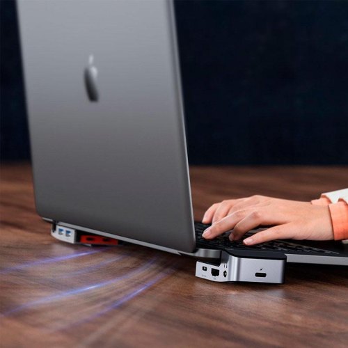 USB-хаб Baseus Multifunctional Armor Age Type-C Bracket, Gray (CAHUB-AJ0G)