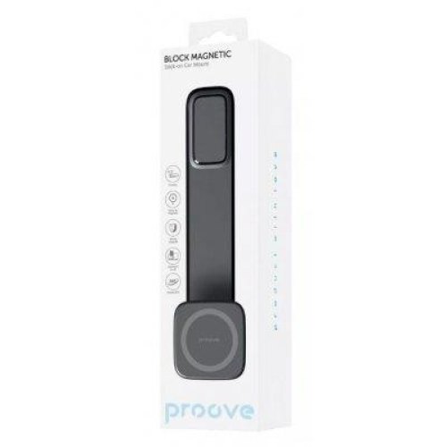 Автомобільний тримач для смартфона Proove Block Magnetic Stick-on Car Mount Magnetic Ring, Black (CHBM00000001)