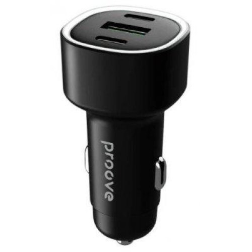 Автомобільний зарядний пристрій Proove Flash, 60W, 2xUSB Type-C/1xUSB Type-A, Black (CCFL60111201)