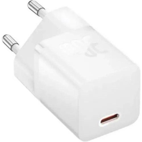 Мережевий зарядний пристрій Baseus GaN5 Mini Fast Charger, USB Type-C, 30W, White (CCGN070502)