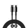 Кабель Baseus Tungsten Gold, USB Type-C to Lightning, PD 20W, 2м, Black (CATLWJ-A01)