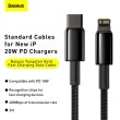Кабель Baseus Tungsten Gold, USB Type-C to Lightning, PD 20W, 2м, Black (CATLWJ-A01)