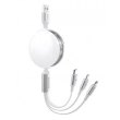 Кабель Proove Triple Sync 3in1, USB Type-A to USB Type-C/Micro USB/Lightning, 1.2м, White (CCTS20001502)
