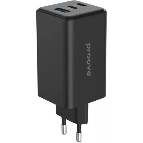 Мережевий зарядний пристрій Proove Pocket GaN Max, 2xUSB Type-C/1xUSB Type-A, 100W, Black (WCPG10012201)