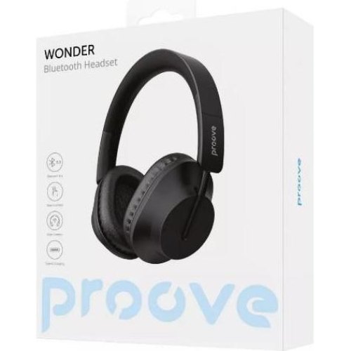 Навушники бездротові Proove Wonder, Black (HPWD00010001)